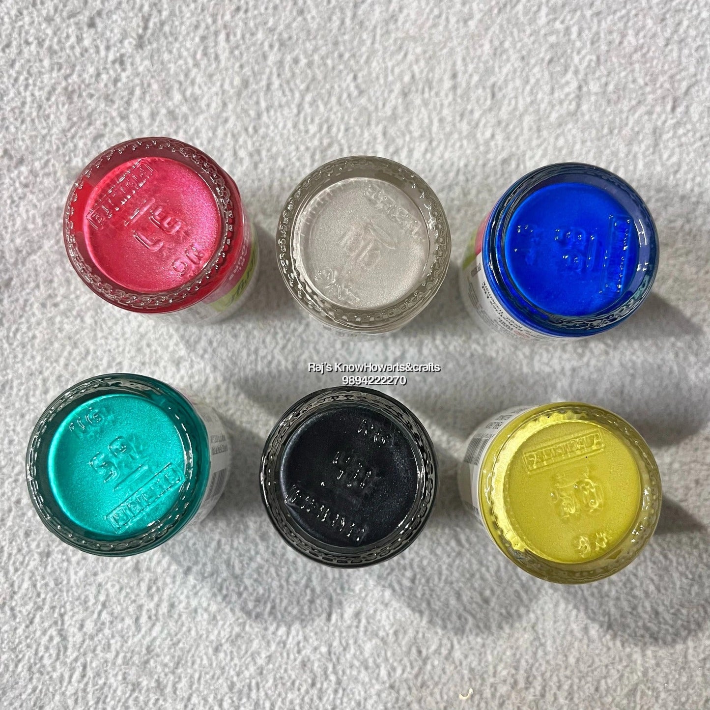 PL002 Fevicryl Acrylic Pearl Colour Set | 6 Colours X 10ml
