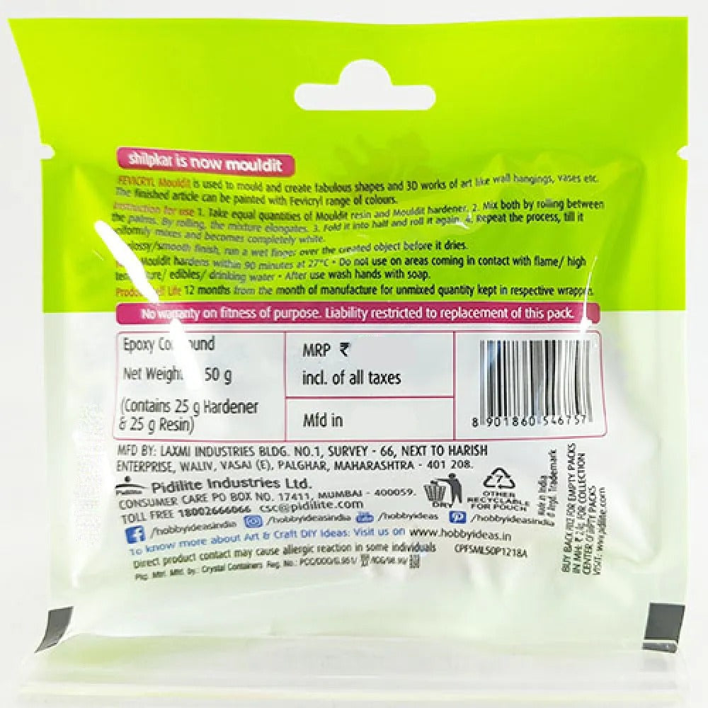 PL201 Pidilite Fevicry Mould It Epoxy Compound 50g