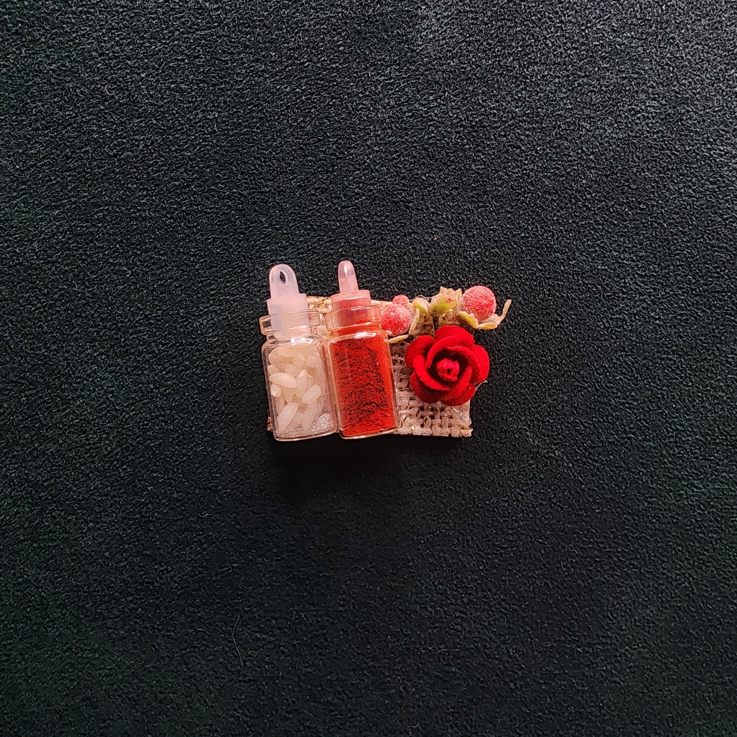 Mini Roli Chawal Bottle With Base.