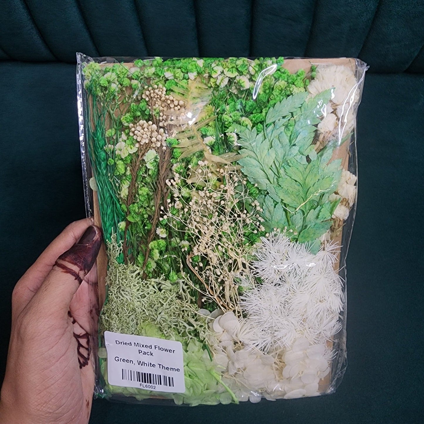 Dry Flower Sheet Card Packing β GreenTheme (FL6002)