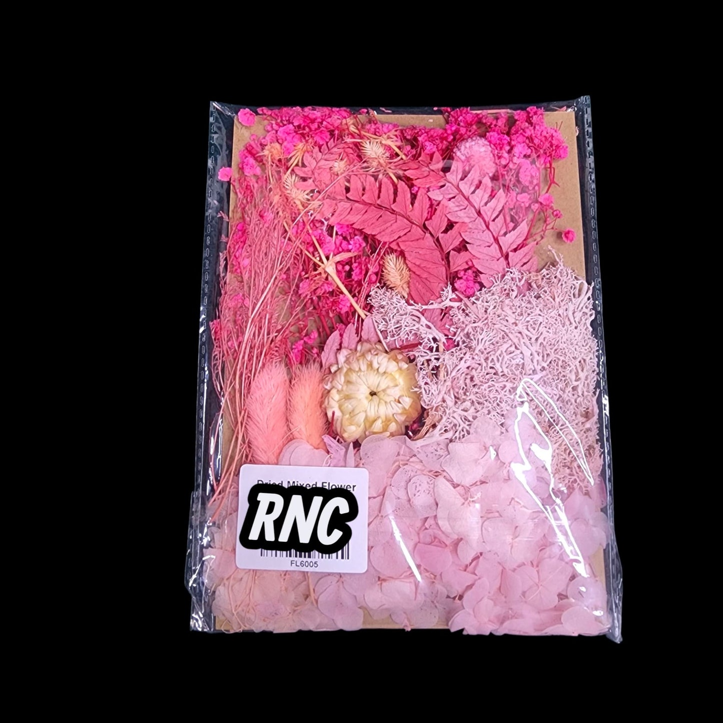 Dry Flower Sheet Card Packing – Pink Theme (FL6005)