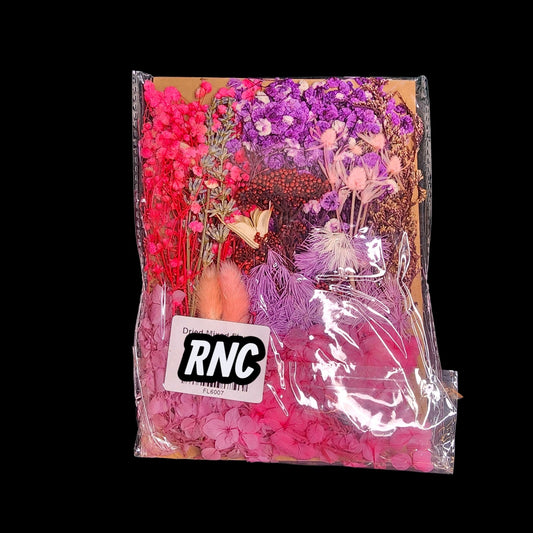 Dry Flower Sheet Card Packing – Purple Theme (FL6007)