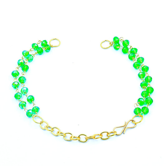 JM071C07 Bracelet Rakhi Chain No 7 - GREEN