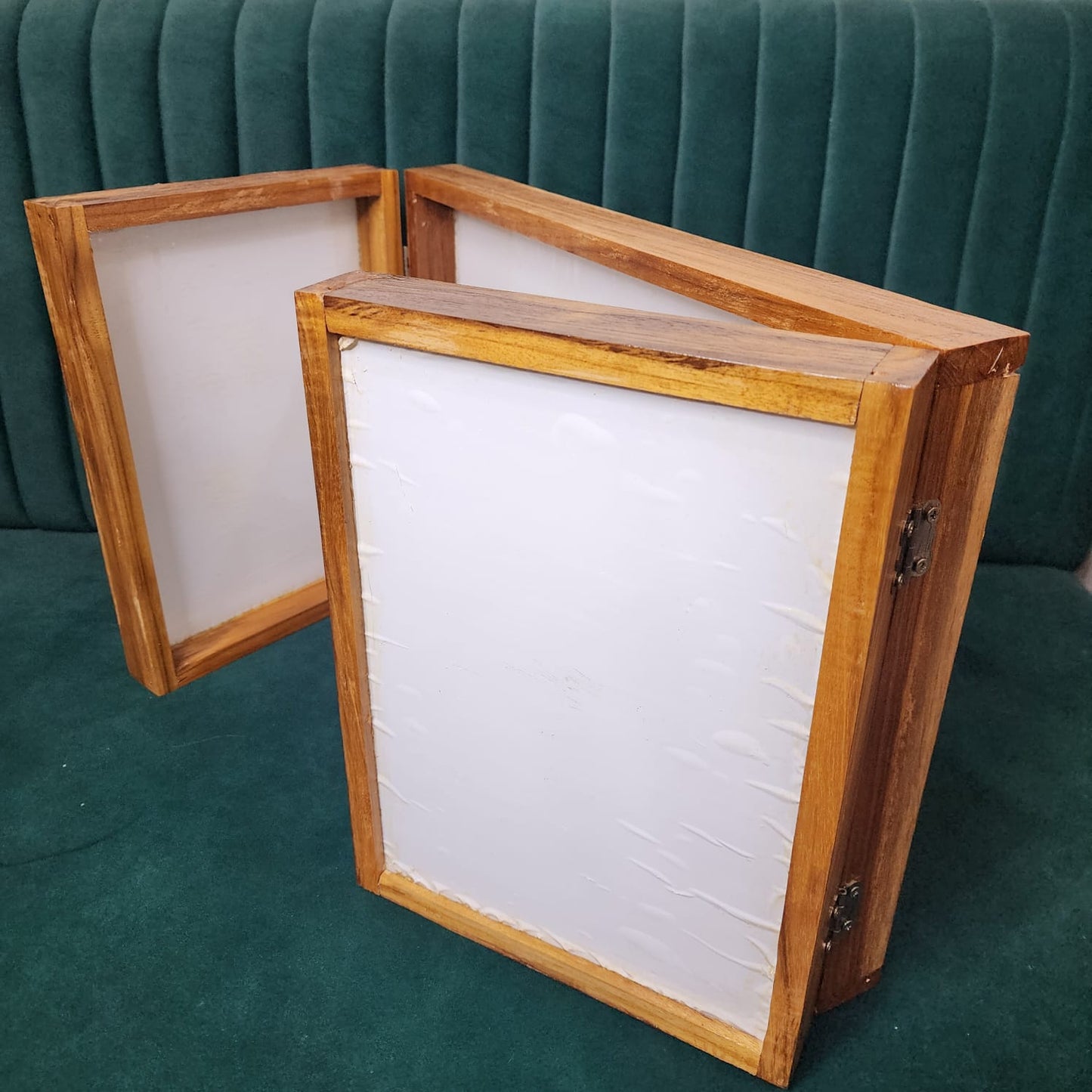 12 "X 18" DOOR OPENING TEAWOOD FRAME WITH ACRYLIC BASE
