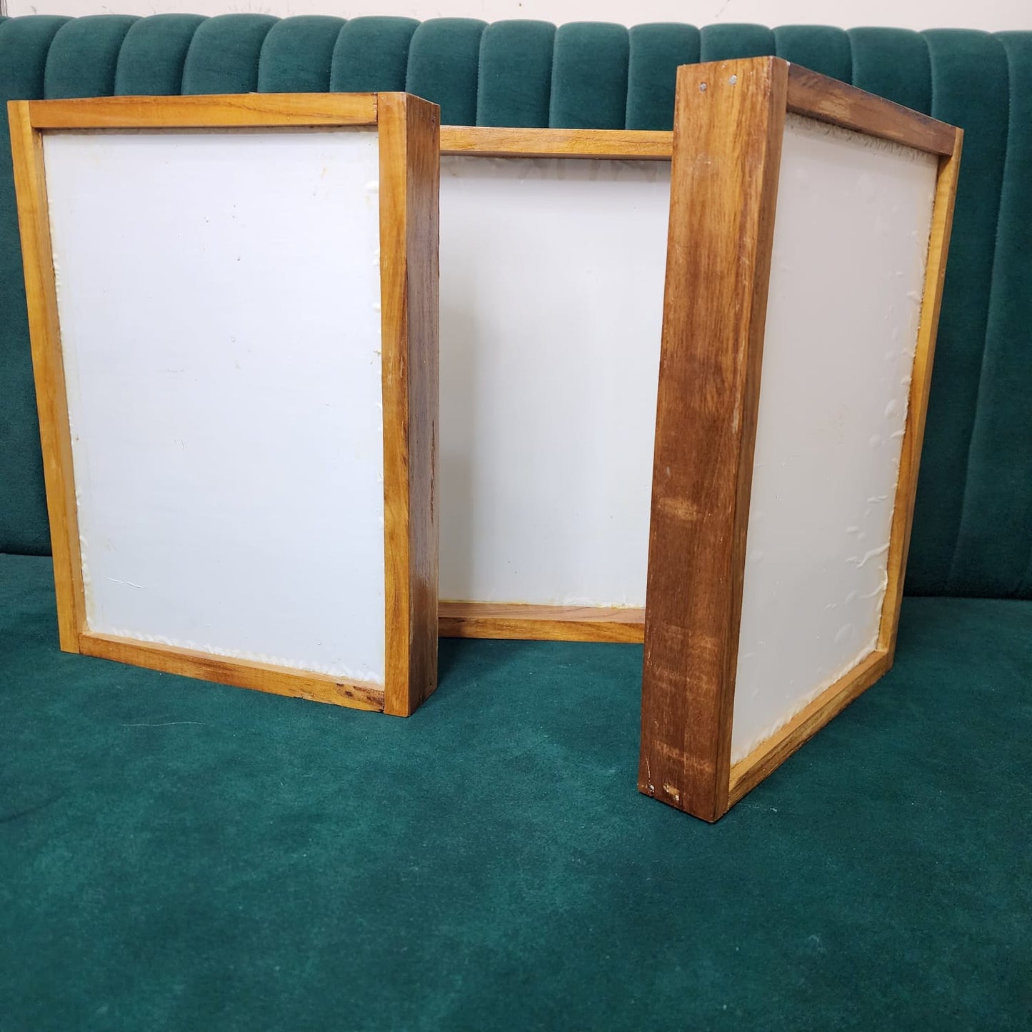 12 "X 18" DOOR OPENING TEAWOOD FRAME WITH ACRYLIC BASE