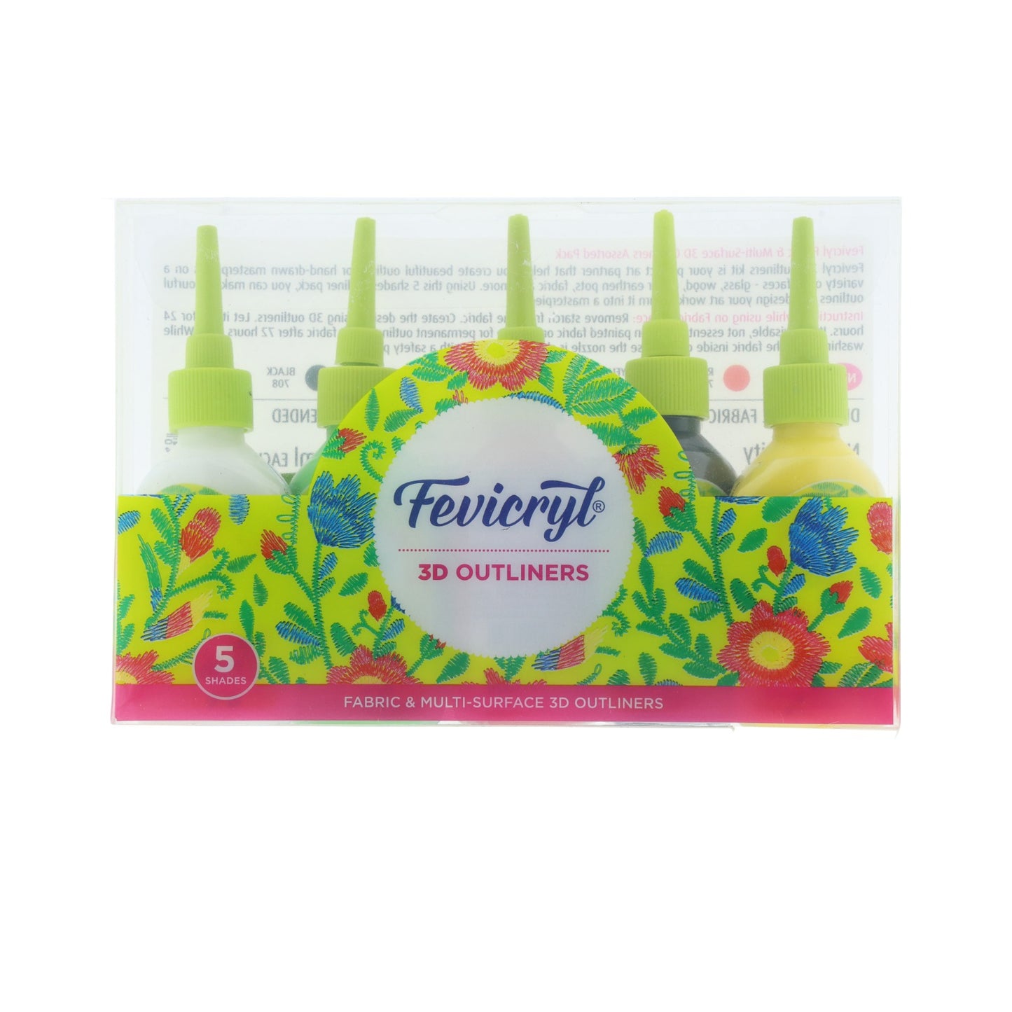 5 Pcs Fevicryl 3D Outliners
