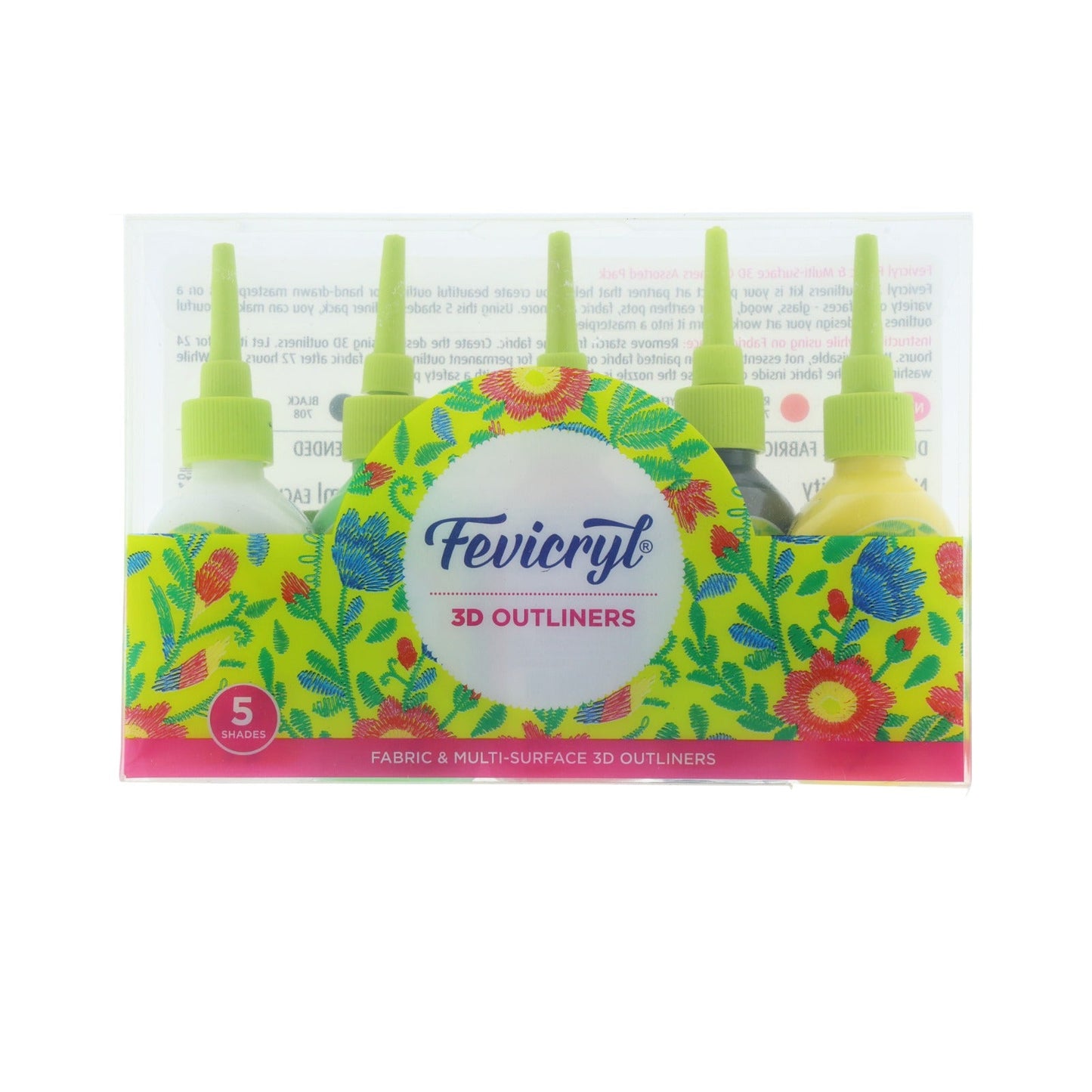 5 Pcs Fevicryl 3D Outliners