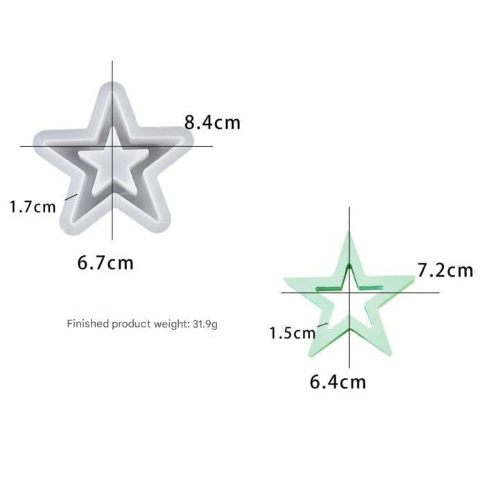 Medium Hollow Star Mould (1056)