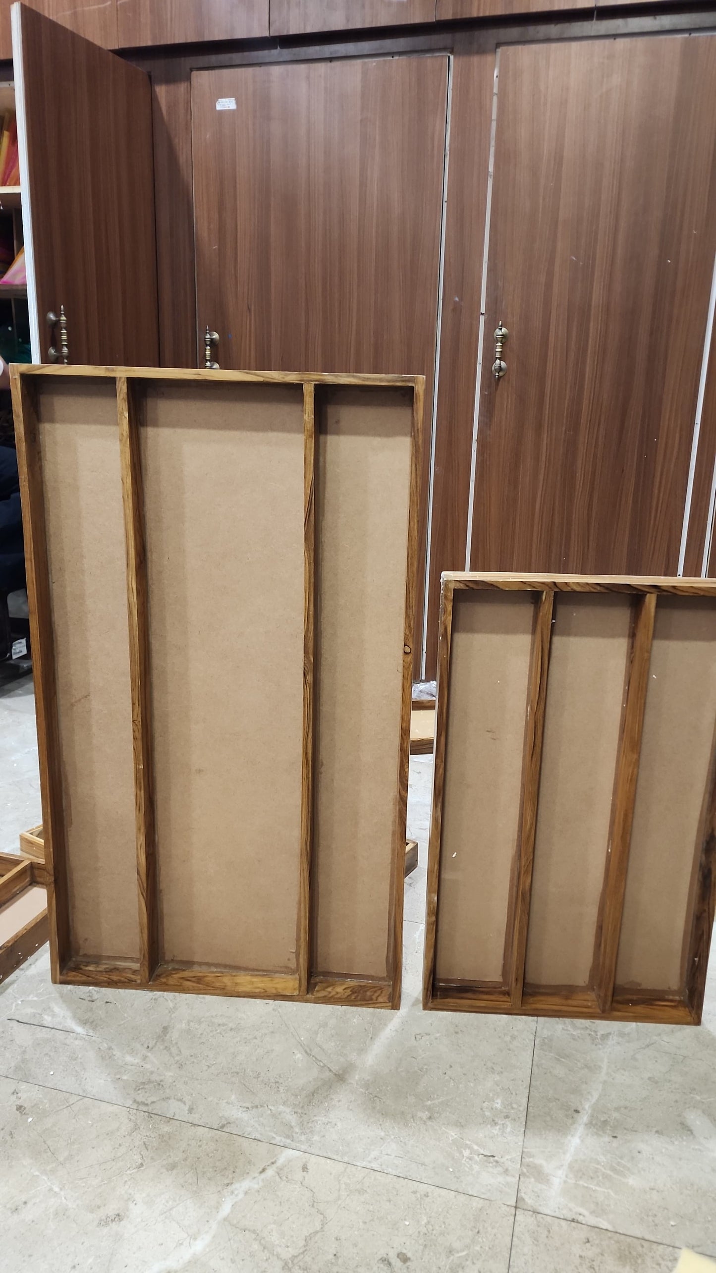16x26 Floating Acrylic Frames In Teakwood