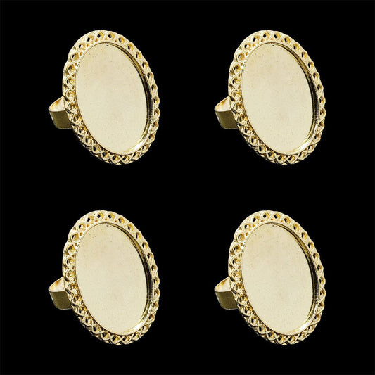 (RB019) Gold Ring Bezels