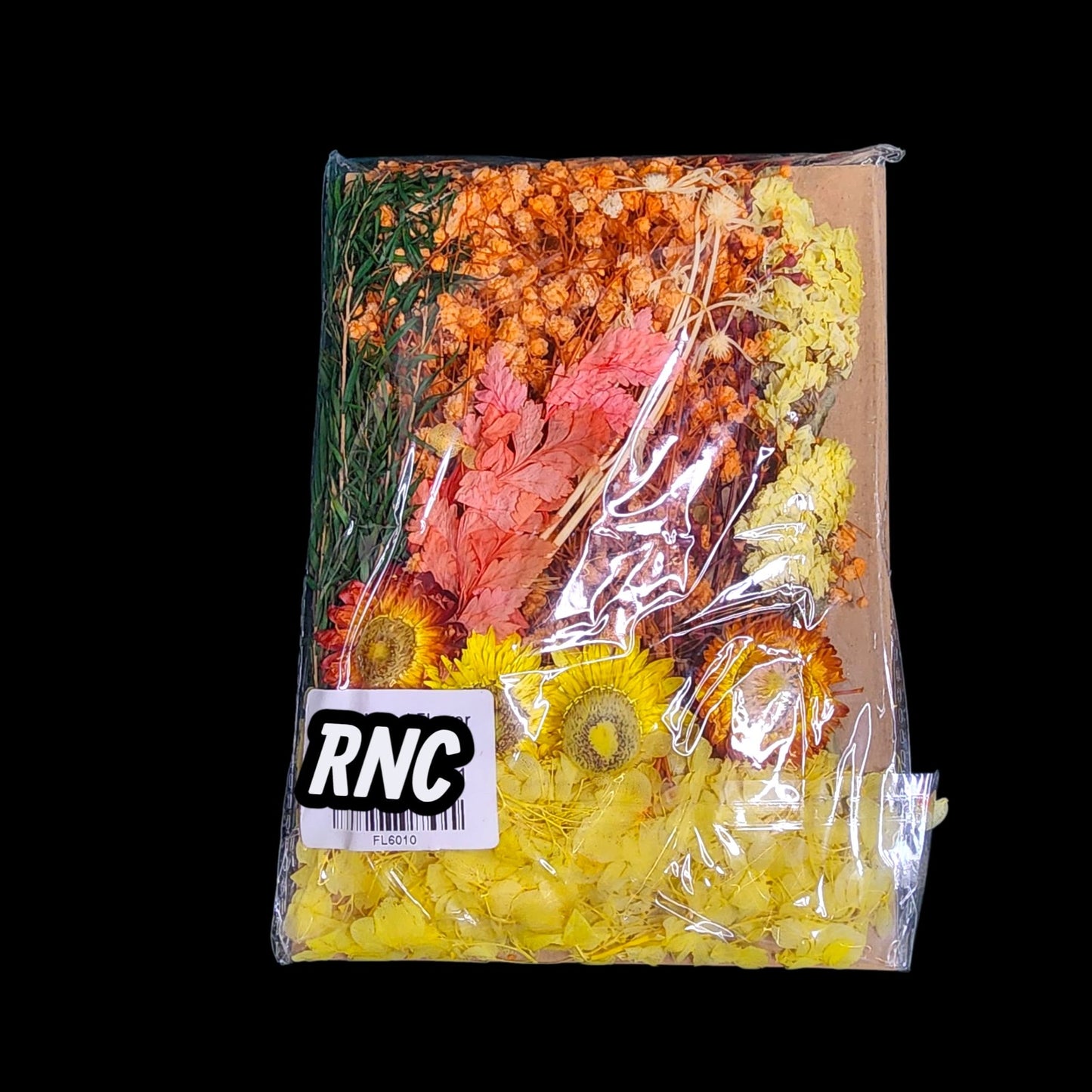 Dry Flower Sheet Card Packing – Yellow Theme (FL6010)