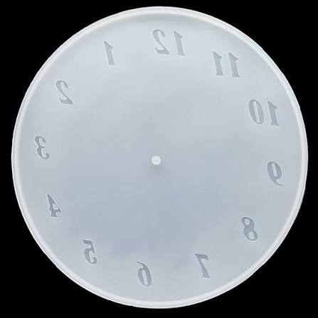 10" Clock Mould β Numeral Silicone Mold