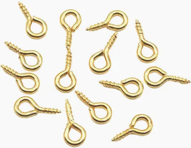 Eye Screw Gold For keychain & Jewellery