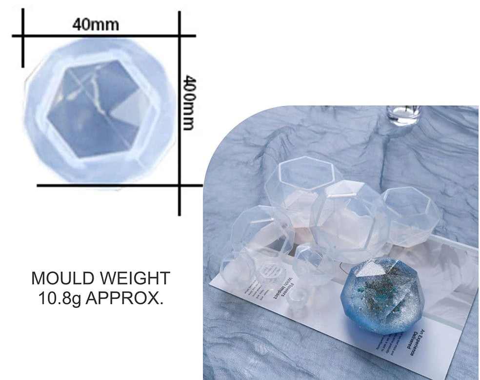 3D Diamond Paper Weight & Candle Mould (RSM0023)