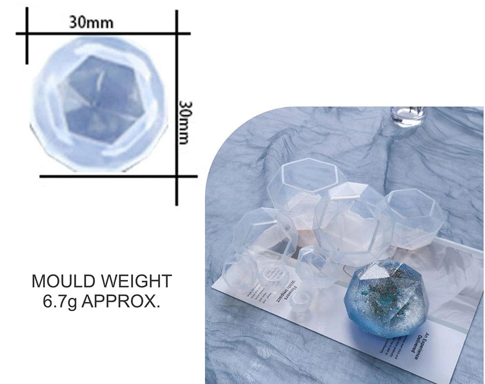 3D Diamond Paper Weight & Candle Mould (RSM0024)
