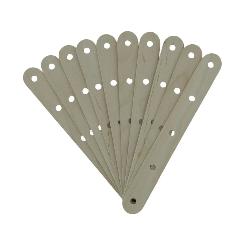 Big Wooden 5 Hole Wick Holder (10 Piece) for candle