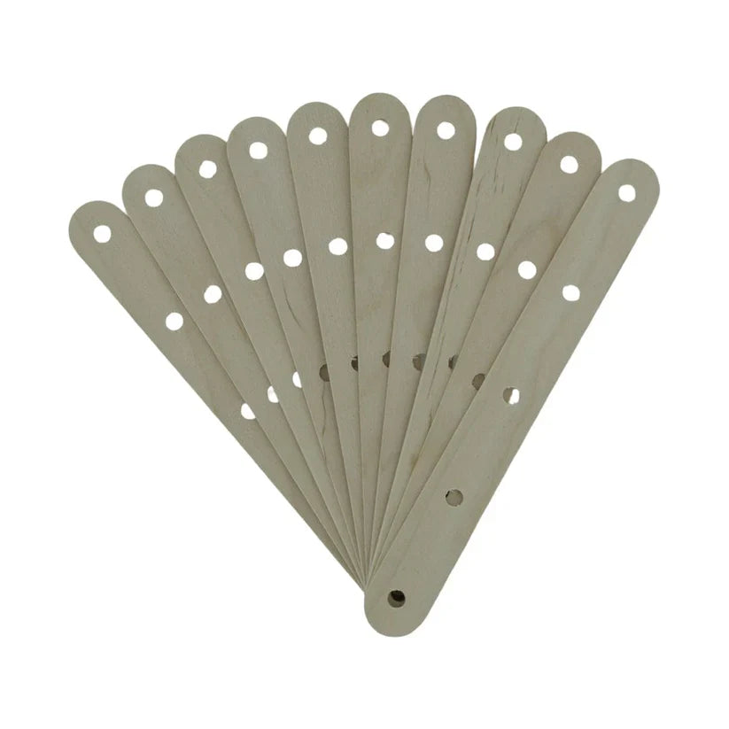 Big Wooden 5 Hole Wick Holder (10 Piece) for candle