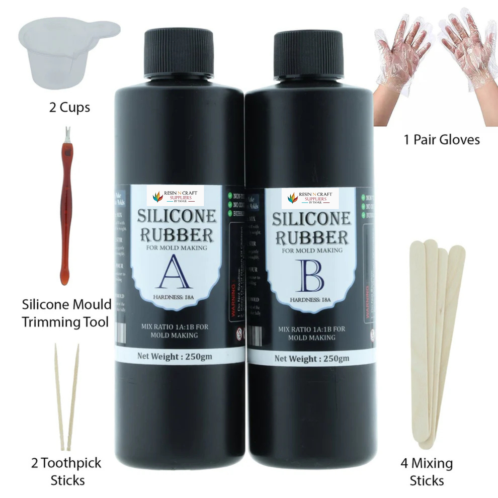 Liquid Silicon Rubber Mould Making Kit 500Gms – RESIN N CRAFT SUPPLIERS