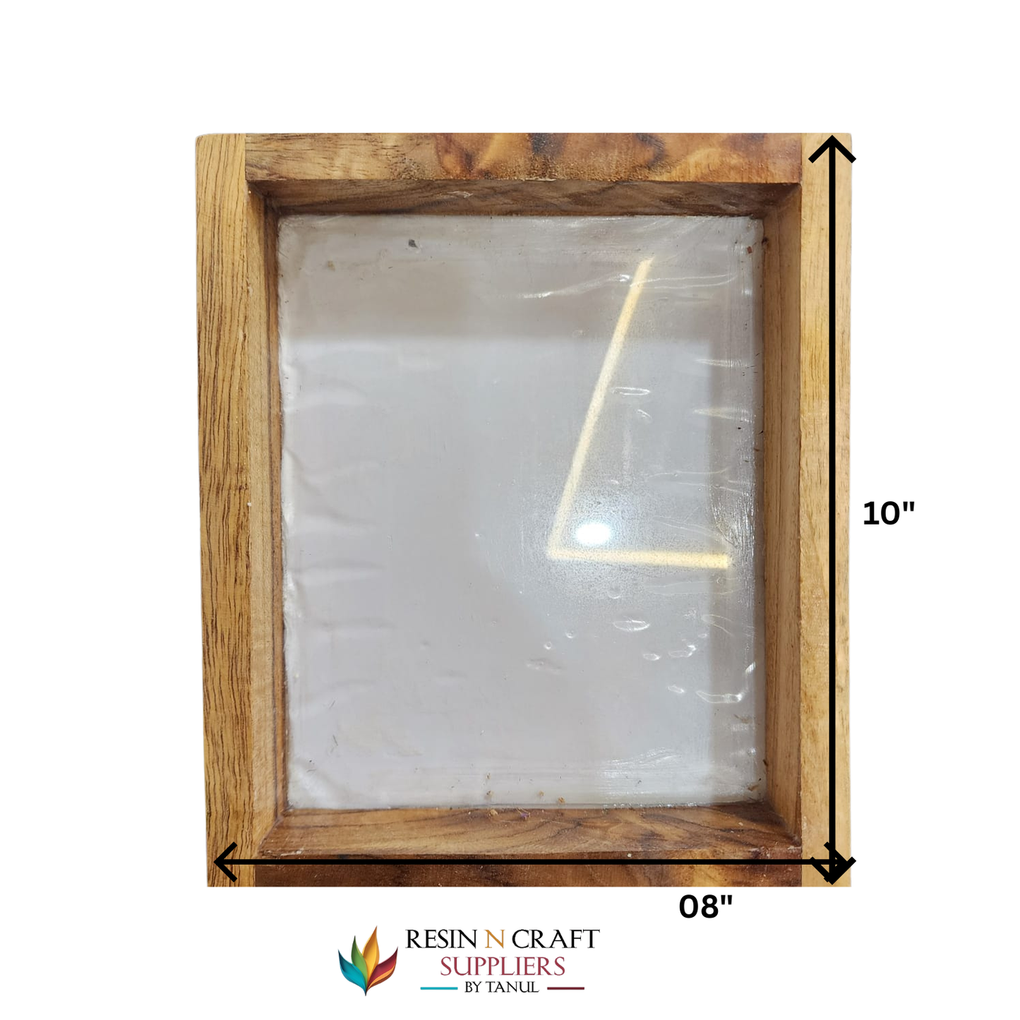 08"X10" Floating Acrylic Frames In Teakwood