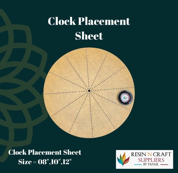 08 Inch Clock Number Placement Sheet