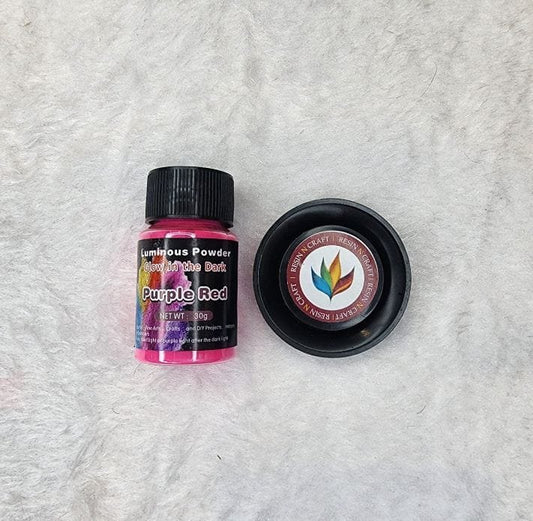 Glow In Dark Pigment - Purple Red