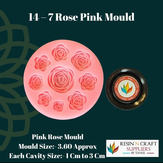 14 - 7 Pink Rose Mould