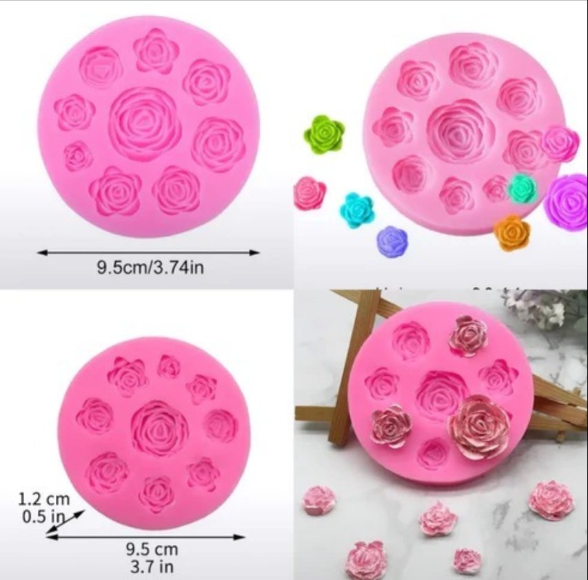 14 - 7 Pink Rose Mould