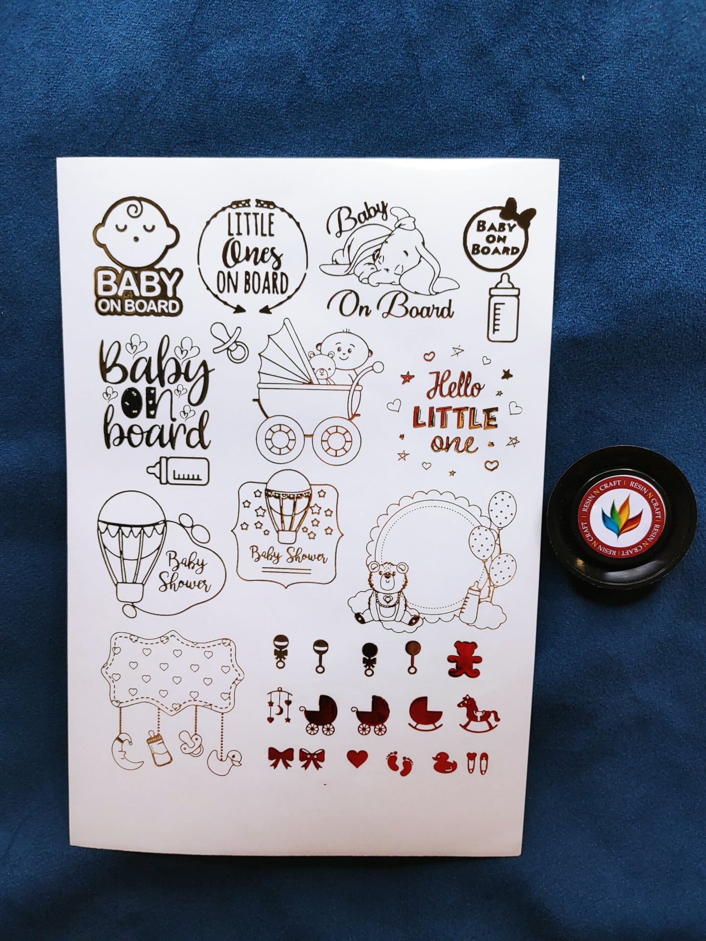 A5 RAKHI EMBOSSED STICKER SHEET