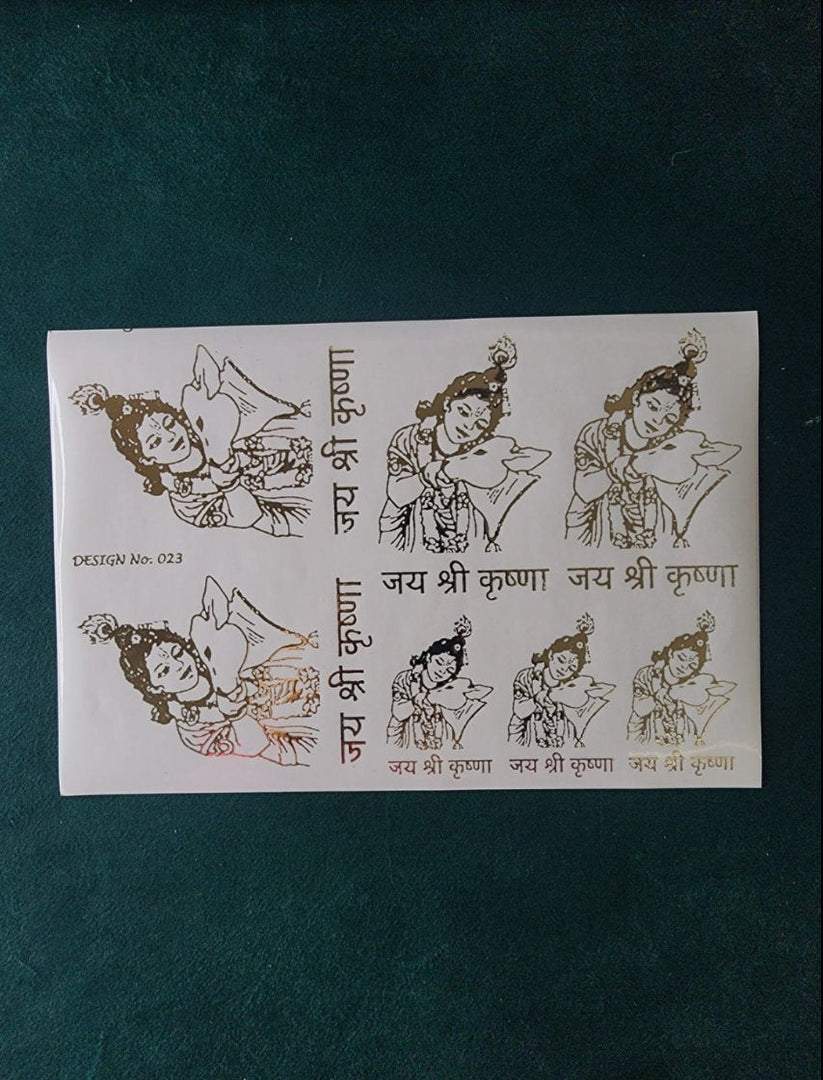 A5 KRISHNA. EMBOSSED STICKER SHEET – RESIN N CRAFT SUPPLIERS