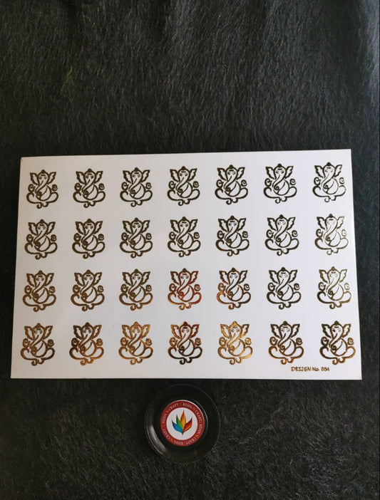 A5 GOD EMBOSSED STICKER SHEET