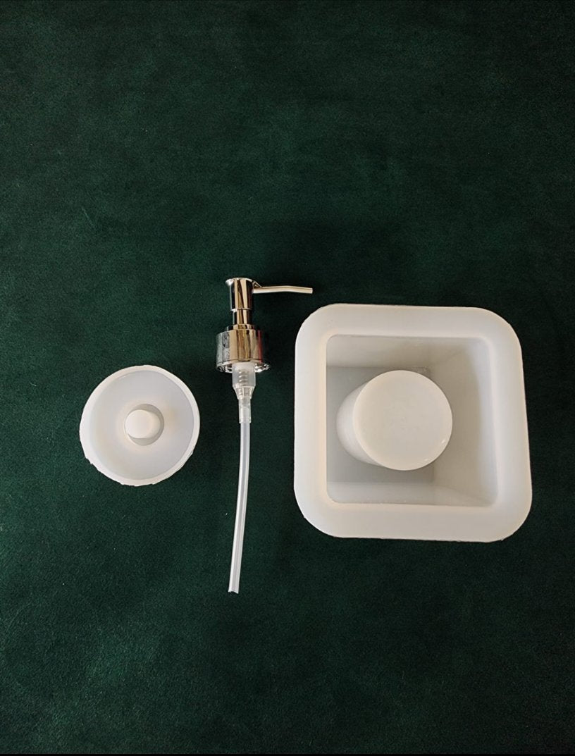 Soap dispenser mould with fittings - Square