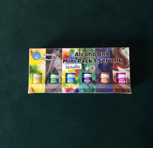 Alcohol Ink Set Of 6 pc (METALLIC A)