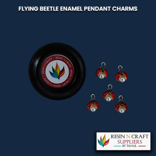 FLYING BEETLE ENAMEL PENDANT CHARMS