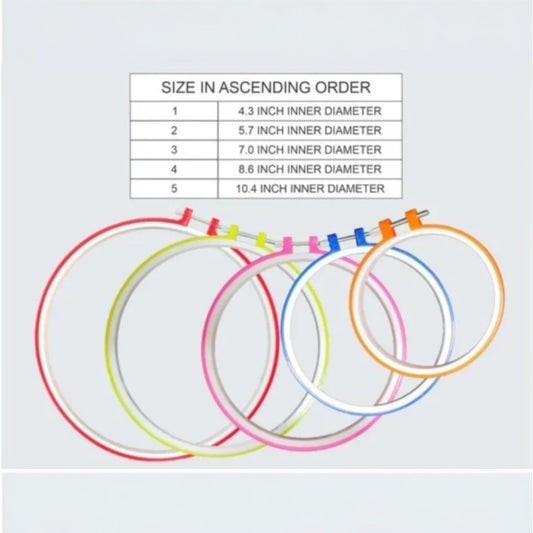 5 IN 1 PLASTIC EMBROIDERY RING