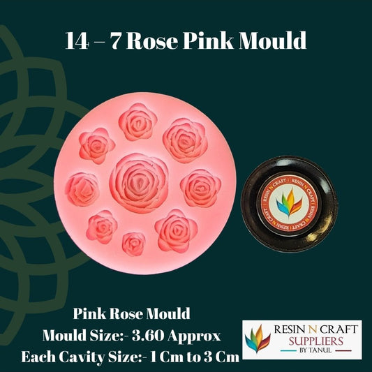 14 - 7 Pink Rose Mould