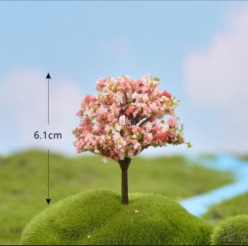 PINK FLOWER TREE - A MINIATURE