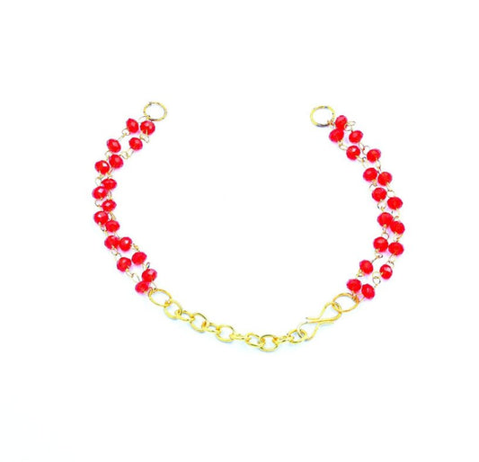 BRACELET RAKHI CHAIN NO 7 - RED