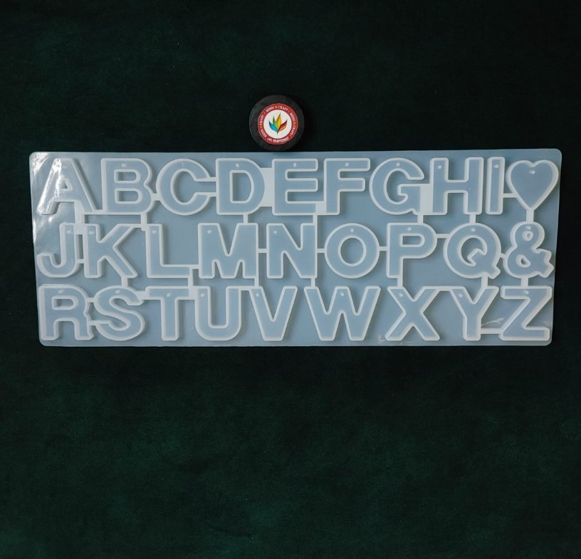 NEW ABCD BACK POURING ALPHABET WITH HOLE MOULD