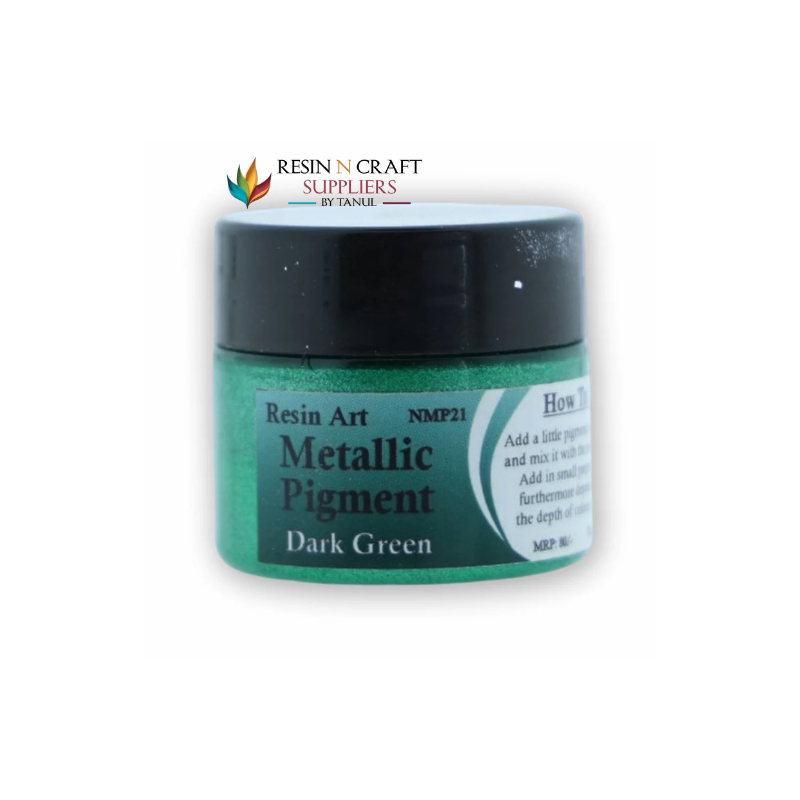Dark Green Metallic Pigment  20 grms