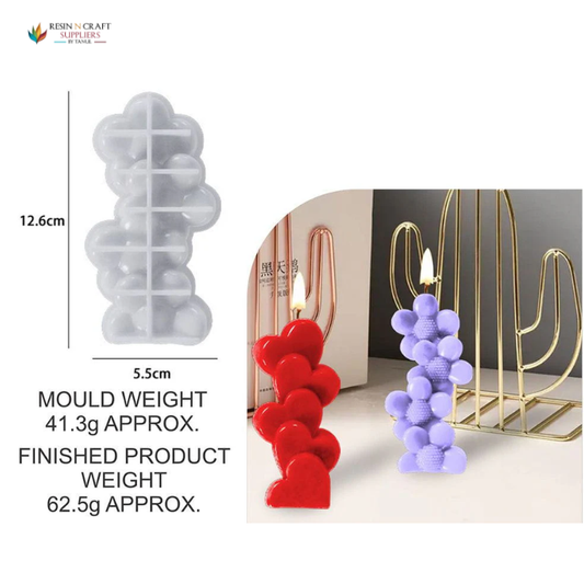 RSM0589 4 Sun Flower Candle Mould