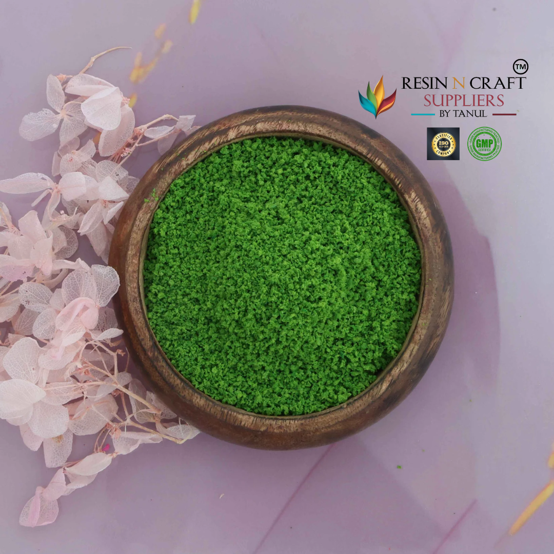 Artificial Foam Grass Powder Shade - 01 (25gms) Emerald Green (RAF101) (MOSS)