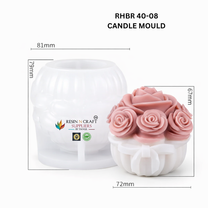 Rose Pot Candle Mold – RHBR40-08
