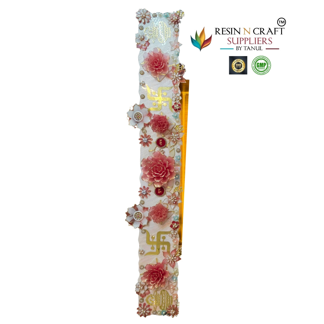 2 Part Bandwar Base For Resin Art – White Acrylic Base (15" x 40")