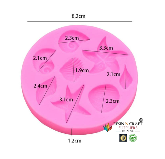 Seashell & Starfish Handmade Mould (RHM0207M)