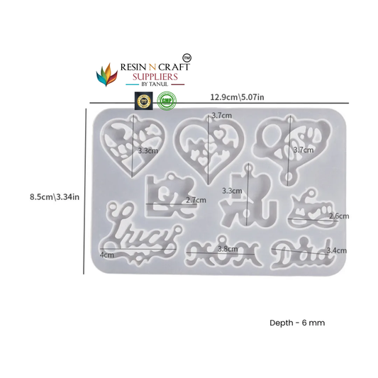 9 in 1 – Love Earring Mold