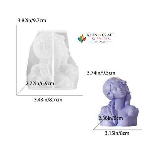 Girl Statue Candle Mould Mould