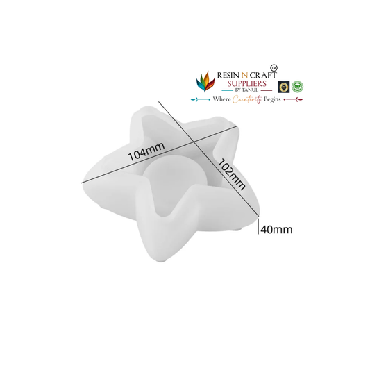 Star Shape Silicone Mould for Resin Art, Jesmonite & DIY Crafts – 104 × 102 mm (RSM1321M)