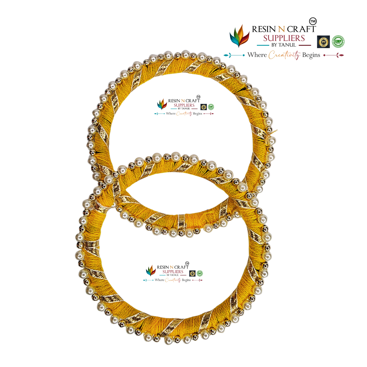 Traditional Pearl Ring (Yellow) Moti Pearl Ring
