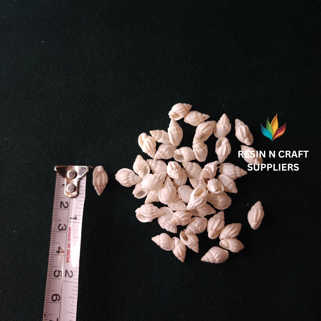 Miniature White Spindle Shell Stone 40 GRMS (Design 26)