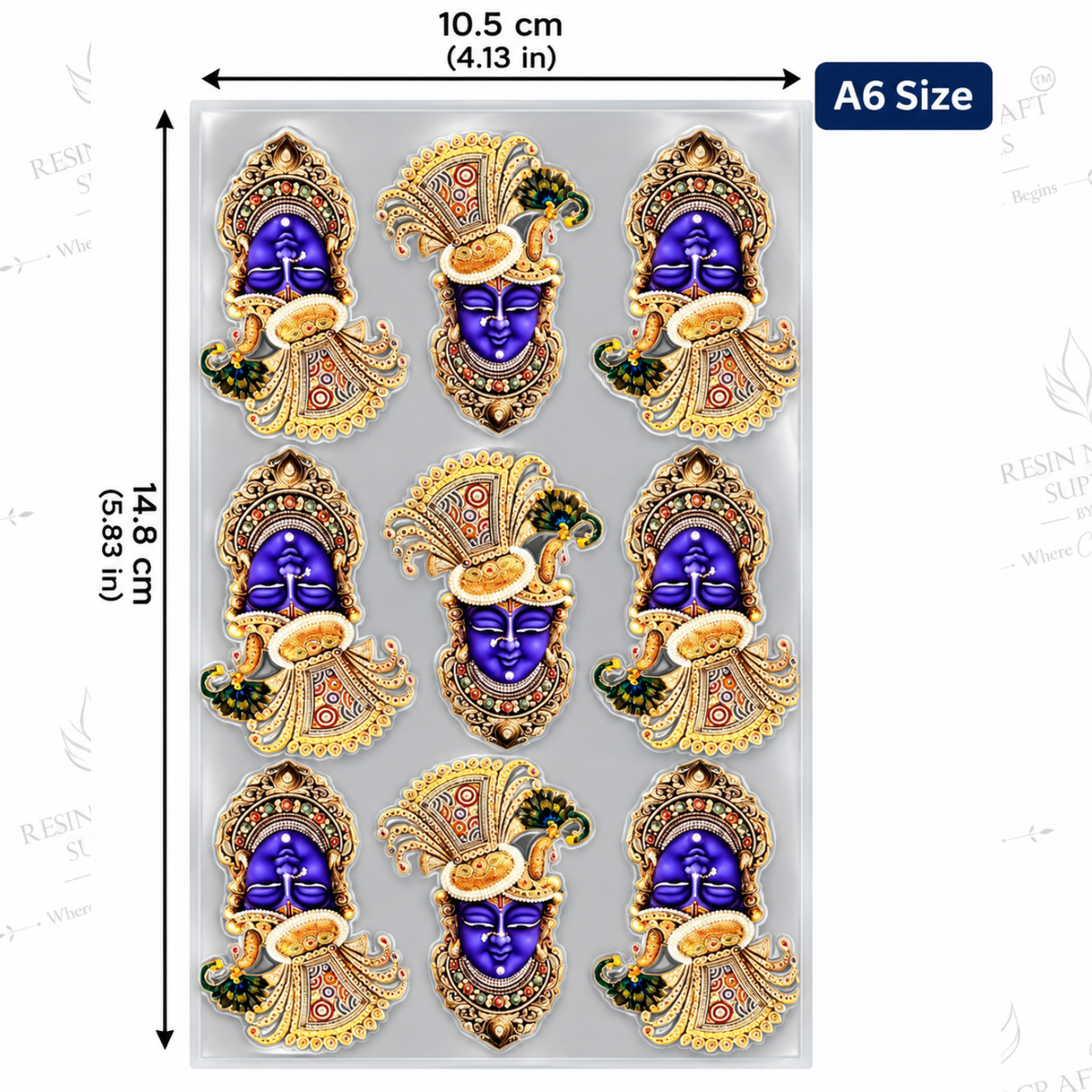 Color Peel & Stick UV DTF Sticker – A6 Size (UVS - 222)
